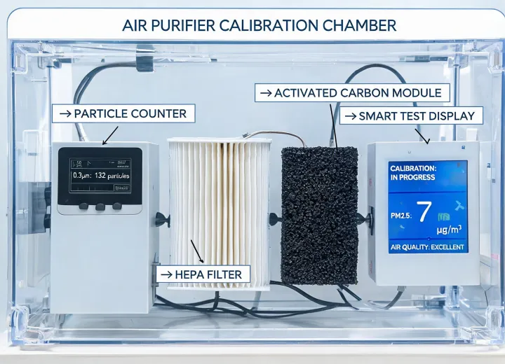 Air purifier sensor calibration