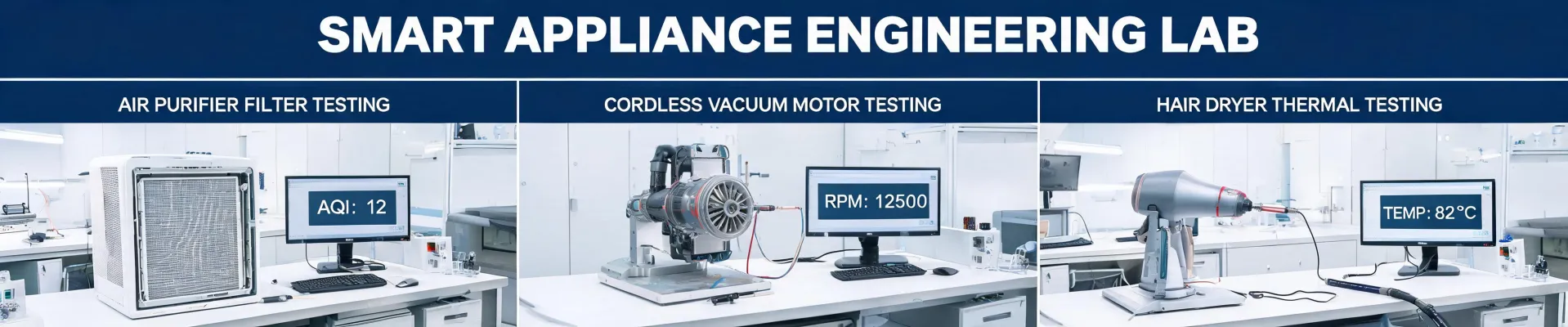 Appliance article laboratory header